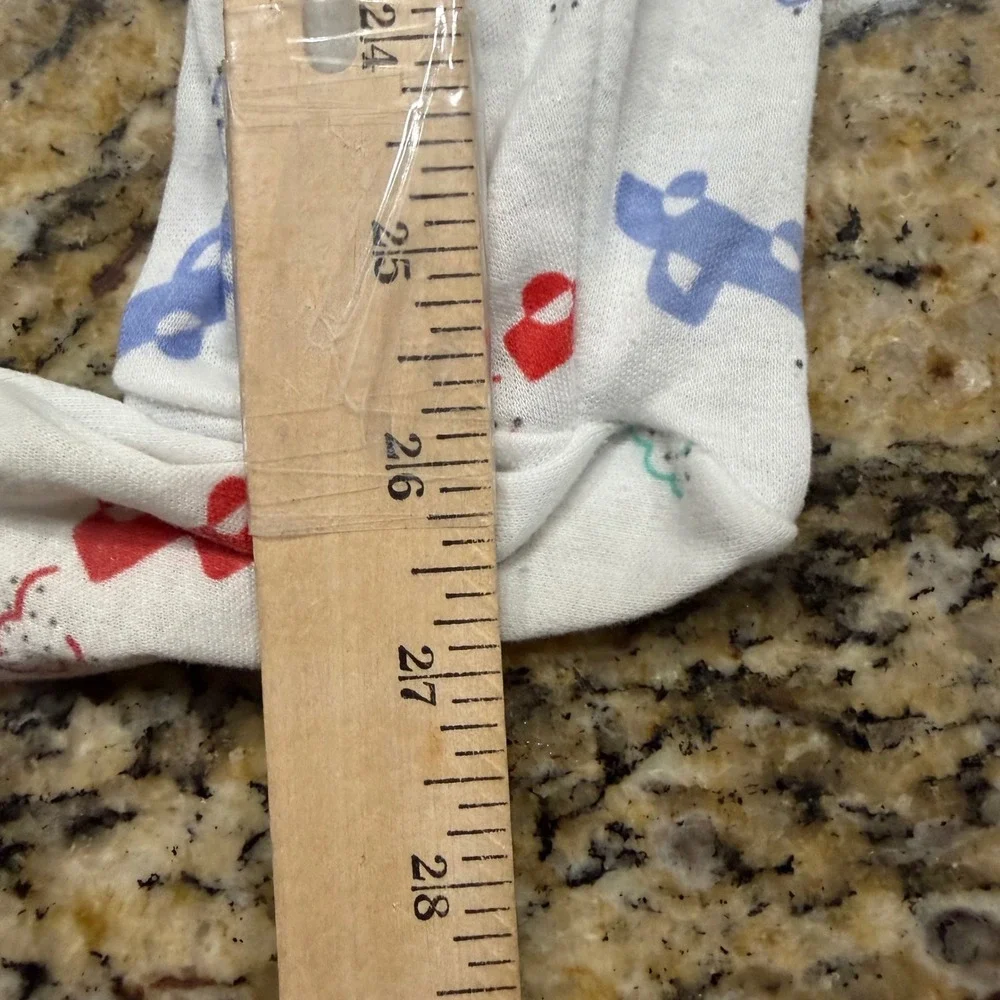 Vintage Carters Car Print Footed Sleeper White Blue Red Snap Front XL 24-28 lbs